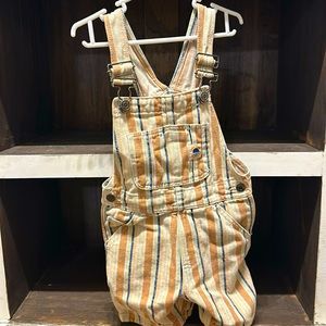 12-18 month Zara overall striped shorts